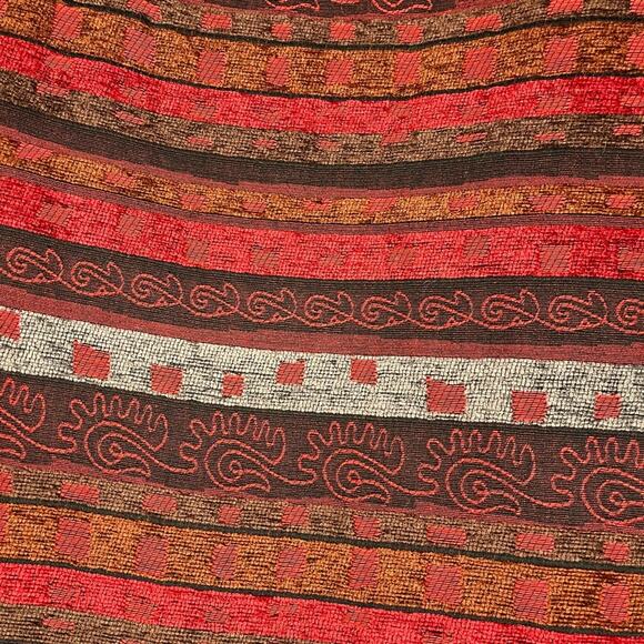 Alfred Dunner Jacket in Red, Black, Gray Stripes with Black Sequins Size 10 - Picture 6 of 7